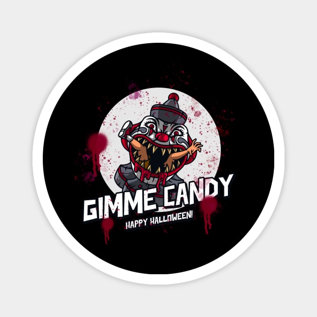 Gimme Candy Halloween Design Magnet by Helena Morpho 